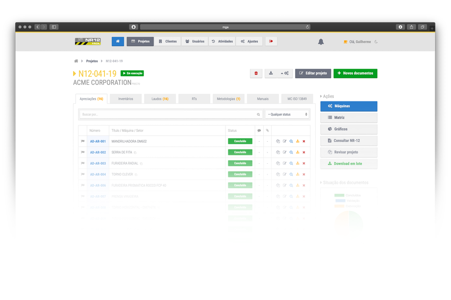 Tela do NR-12 Fácil Autor